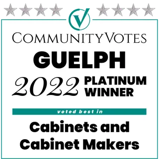 Community Votes Guelph 2022 Platinum winner, Cabinets and Cabinet Makers
