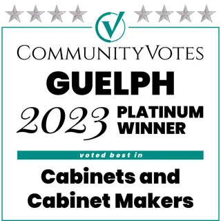 Community Votes Guelph 2023 Platinum winner, Cabinets and Cabinet Makers